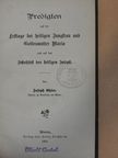 Joseph Ohler - Predigten auf die Festtage der heiligen Jungfrau und Gottesmutter Maria und auf das Schutzfest des heiligen Joseph (gótbetűs) [antikvár]