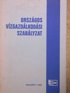 Országos vízgazdálkodási szabályzat [antikvár]