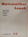 A. Robinson - Matematikai Lapok 1973/1-2. [antikvár]