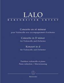 LALO - CONCERTO EN RÉ MINEUR POUR VIOLONCELLE ET PIANO URTEXT (H.MACDONALD)