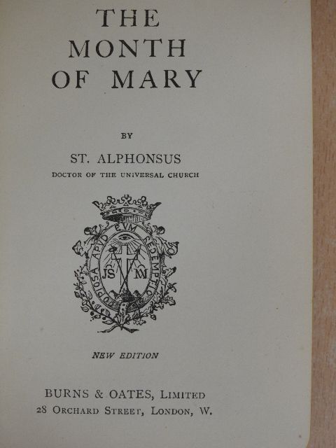 St. Alphonsus - The month of Mary [antikvár]