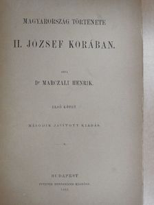 Dr. Marczali Henrik - Magyarország története II. József korában I-II. [antikvár]