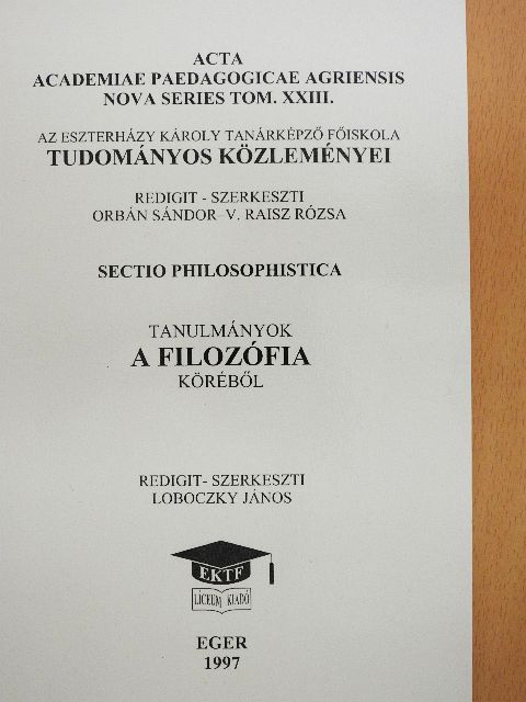 Földvári Sándor - Az Eszterházy Károly Tanárképző Főiskola tudományos közleményei [antikvár]