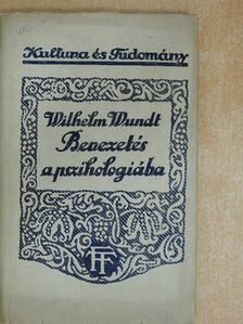 Wilhelm Wundt - Bevezetés a pszihologiába [antikvár]