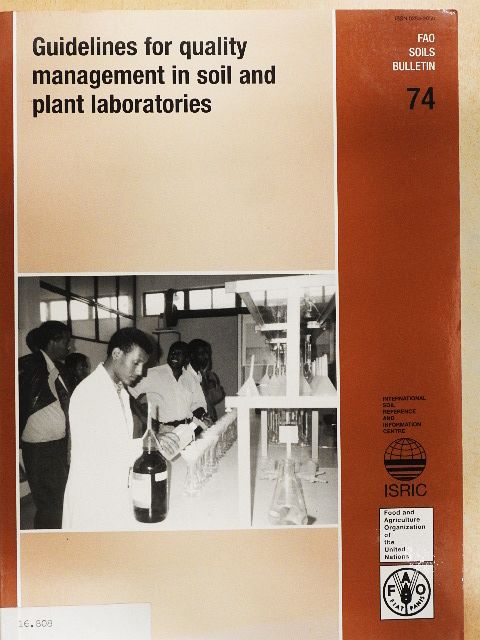 L. P. van Reeuwijk - Guidelines for quality management in soil and plant laboratories [antikvár]