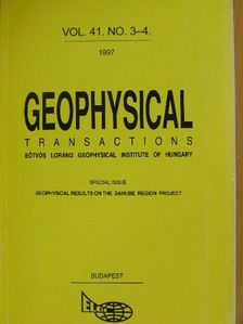 Nemesi L. - Geophysical Transactions Vol. 41. No. 3-4. [antikvár]