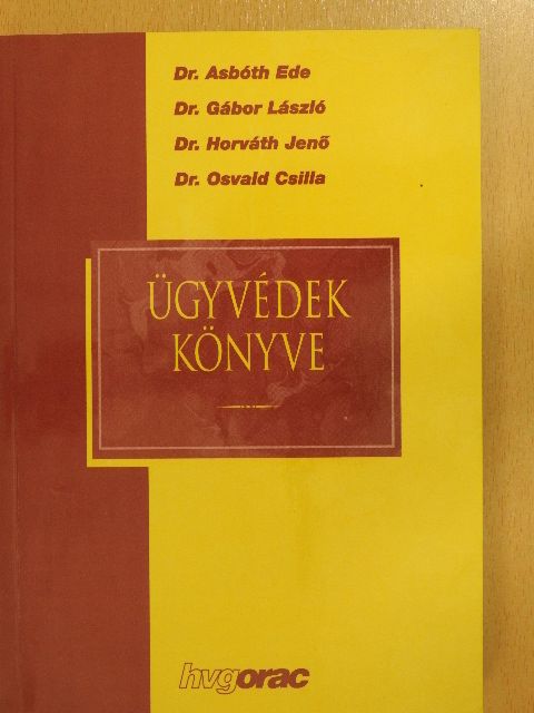 Dr. Asbóth Ede - Ügyvédek könyve [antikvár]