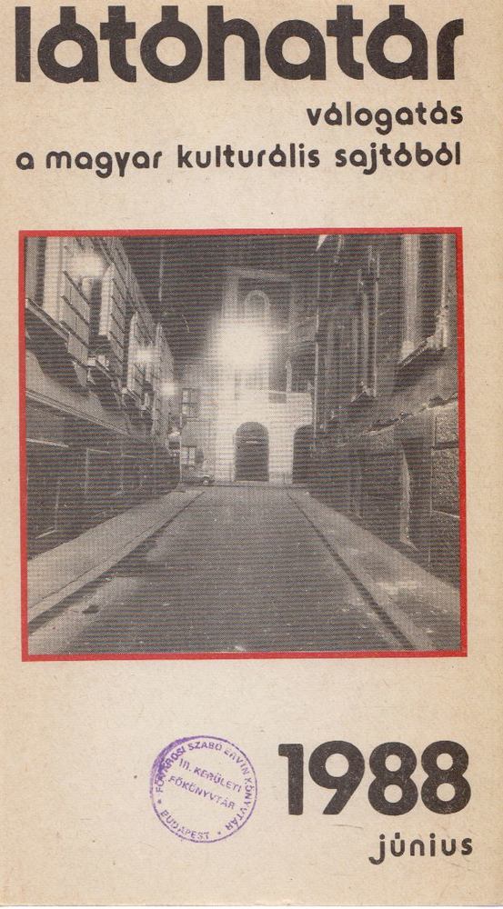GARAI GÁBOR - Látóhatár 1988 június [antikvár]
