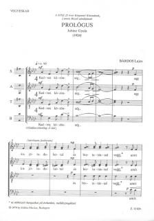 BÁRDOS LAJOS - PROLÓGUS - VEGYESKARRA ( JUHÁSZ GYULA)