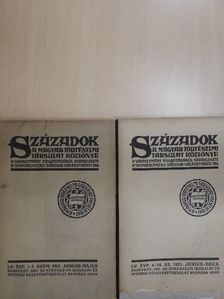 Áldásy Antal - Századok 1921. január-deczember [antikvár]