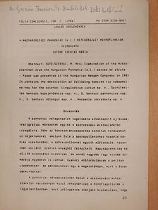 Sütőné Szentai Mária - A magyarországi pannoniai (s.l.) rétegösszlet mikroplankton vizsgálata (dedikált példány) [antikvár]
