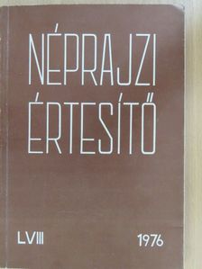 Gáborján Alice - Néprajzi értesítő LVIII. [antikvár]