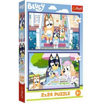 Trefl: Vicces Bluey - 2 x 24 darabos puzzle