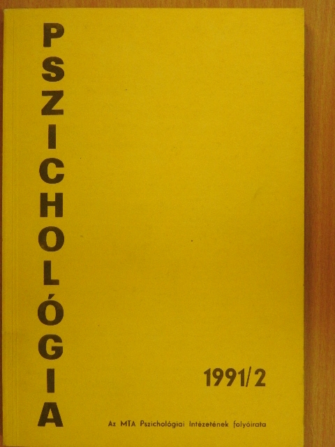 Bitter István - Pszichológia 1991/2. [antikvár]