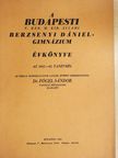 A Budapesti V. Ker. M. Kir. Állami Berzsenyi Dániel Gimnázium Évkönyve az 1941-42. tanévről [antikvár]