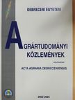 Agrártudományi közlemények 2003-2004 Különszám [antikvár]