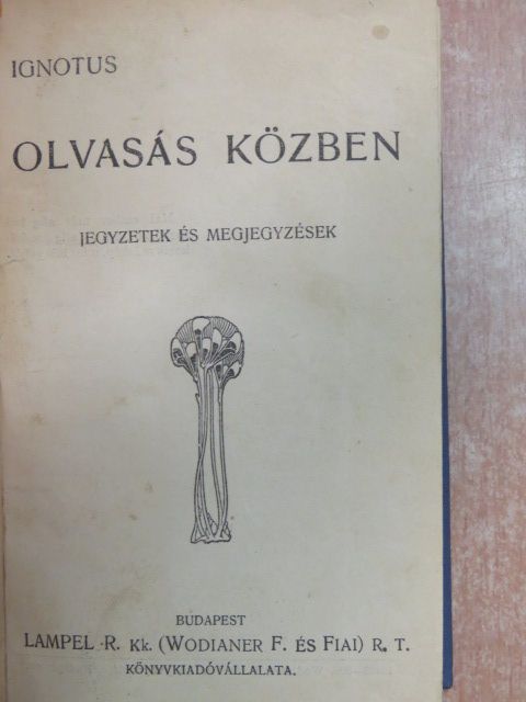 Ignotus - Olvasás közben/Változatok a G-húron [antikvár]