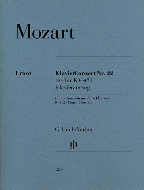 W.A.MOZART - KLAVIERKONZERT NR.22 ES-DUR KV 482 - KLAVIERAUSZUG