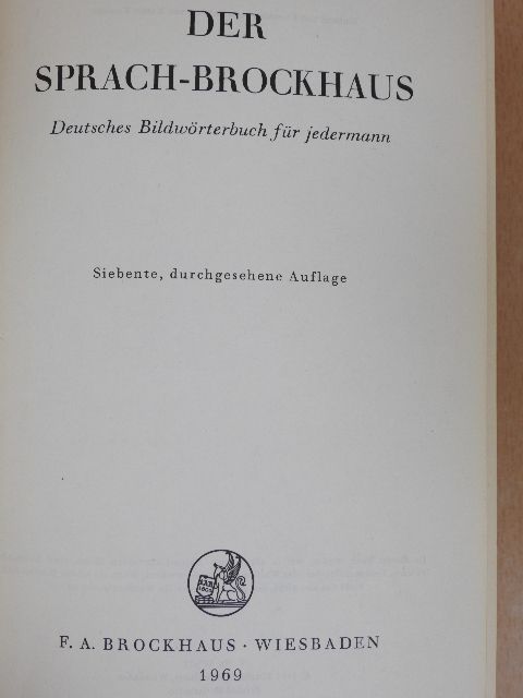 Der Sprach-Brockhaus [antikvár]