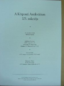 A Központi Antikvárium 103. aukciója [antikvár]