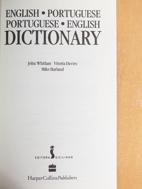 John Whitlam - English-Portuguese/Portuguese-English Dictionary [antikvár]