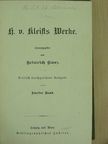 H. von Kleist - H. von Kleist's Werke II. (gótbetűs) [antikvár]