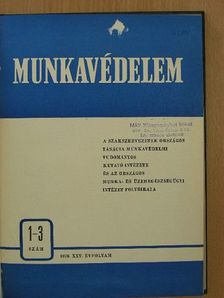 Dr. Kákosy Tibor - Munkavédelem 1979. január-december [antikvár]