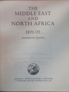 L. P. Elwell-Sutton - The Middle East and North Africa 1971-72 [antikvár]