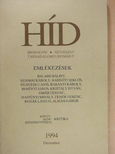Bányai János - Híd 1994. december [antikvár]
