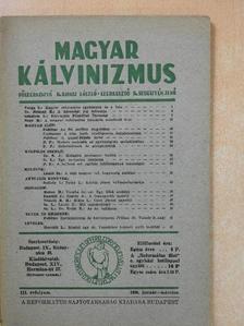László Zs. - Magyar Kálvinizmus 1936. január-március [antikvár]