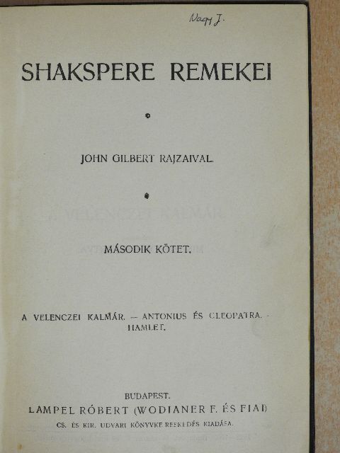Shakespeare - Shakspere remekei II. [antikvár]