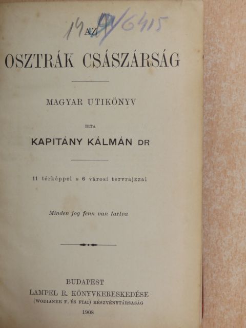 Dr. Kapitány Kálmán - Az osztrák császárság [antikvár]