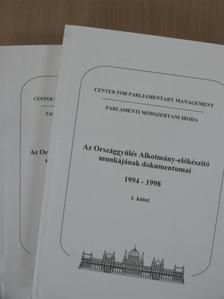 Az Országgyűlés Alkotmány-előkészítő munkájának dokumentumai 1994-1998. 1-2. [antikvár]