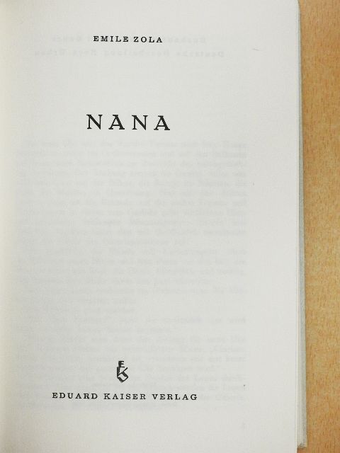Emile Zola - Nana [antikvár]