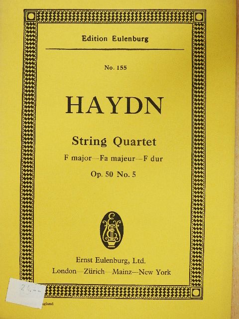 Joseph Haydn - String Quartet No. 48 [antikvár]