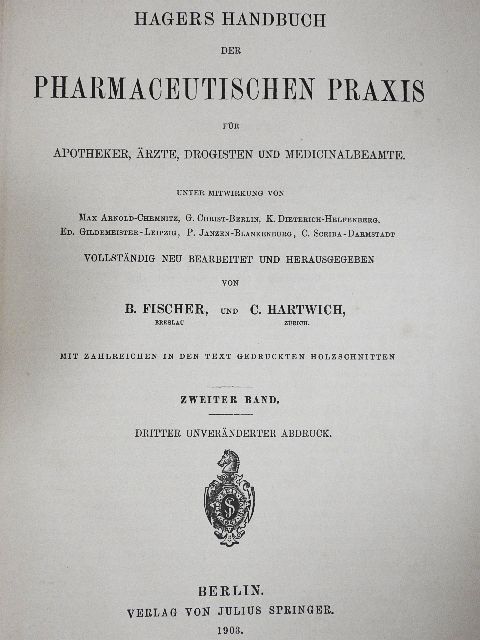 G. Christ - Hagers Handbuch der pharmaceutischen Praxis II. [antikvár]