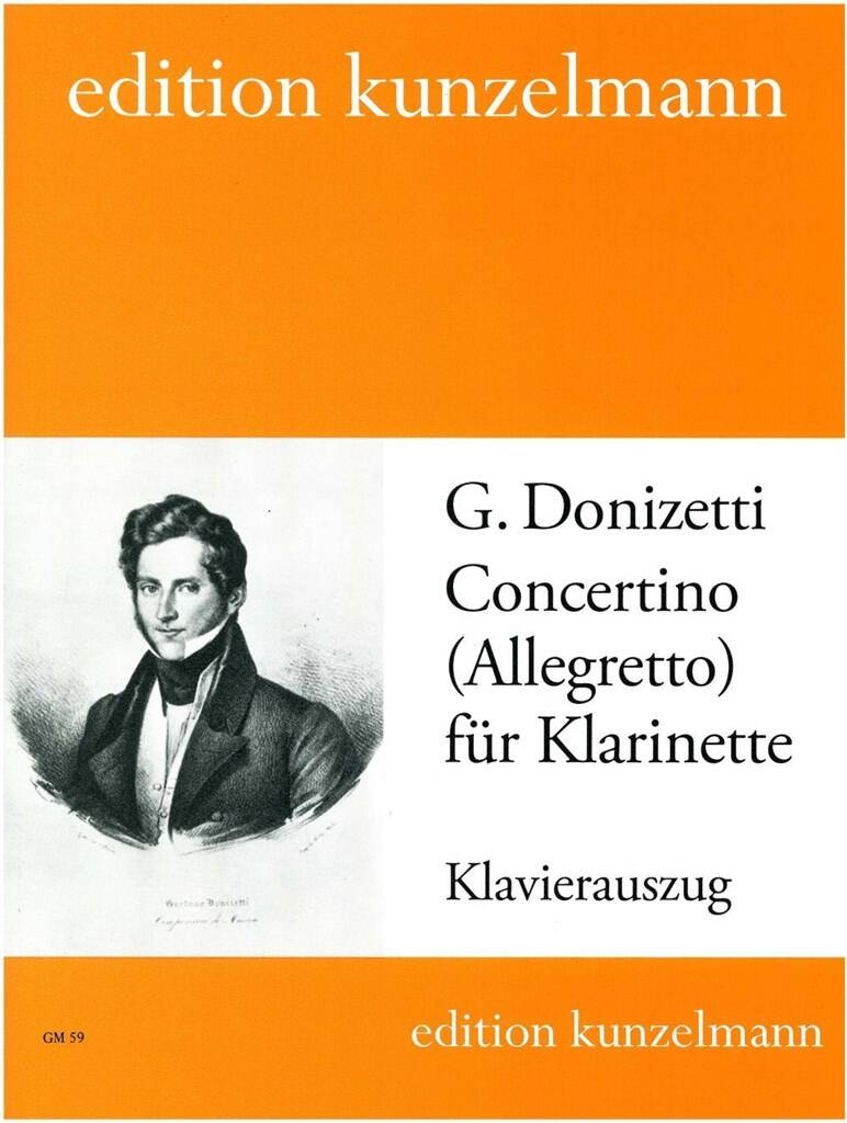 DONIZETTI - CONCERTINO FÜR KLARINETTE KLAVIERAUSZUG