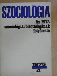 Andics Jenő - Szociológia 1975/4. [antikvár]
