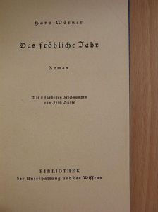 Hans Wörner - Das fröhliche Jahr (gótbetűs) [antikvár]