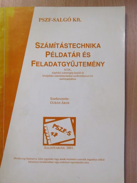 Számítástechnikai példatár és feladatgyűjtemény (dedikált példány) [antikvár]