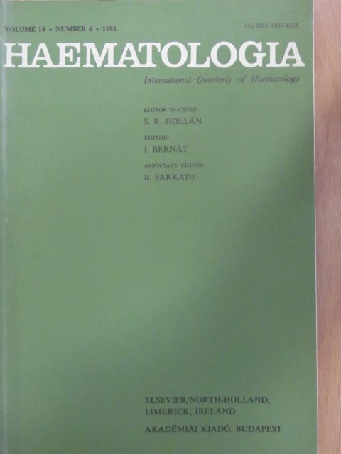 A. Aviel - Haematologia 4/1981 [antikvár]
