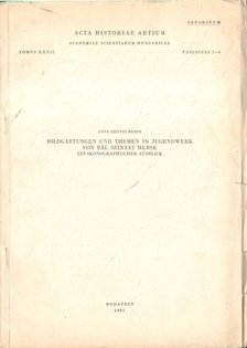 SZINYEI MERSE ANNA - Bildgattungen und Themen im Jugendwerk von Pál Szinyei Merse (dedikált) [antikvár]