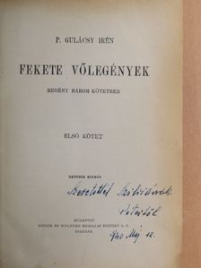 P. Gulácsy Irén - Fekete vőlegények I-III. [antikvár]