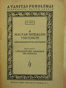 A magyar irodalom története [antikvár]