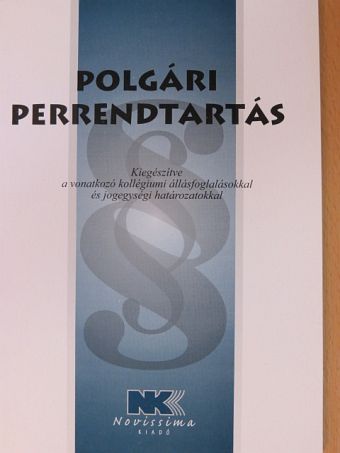 Polgári perrendtartás [antikvár]