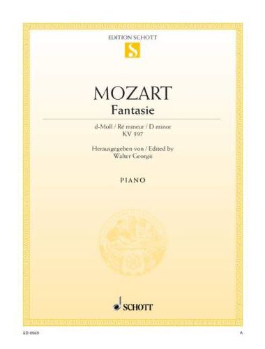MOZART, W,A, - FANTASIE d-MOLL KV 397 (WALTER GEORGII) PIANO