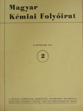 Baán Attila - Magyar Kémiai Folyóirat 1967. február [antikvár]
