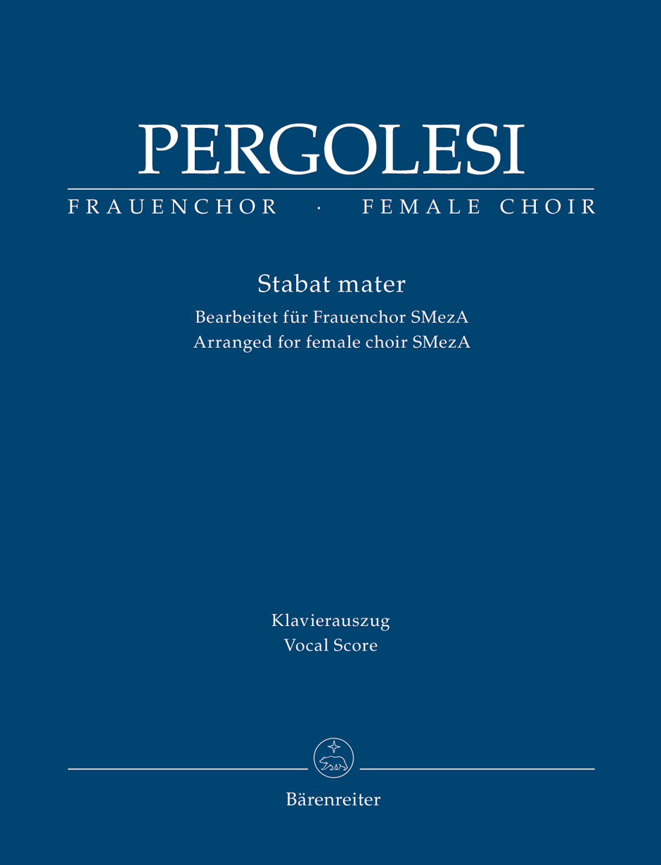 PERGOLESI - STABAT MATER - KLAVIERAUSZUG (BEARBEITET FÜR FRAUENCHOR SMezA)
