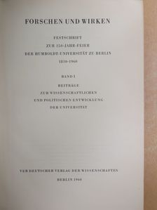H. Deiters - Forschen und Wirken I. [antikvár]