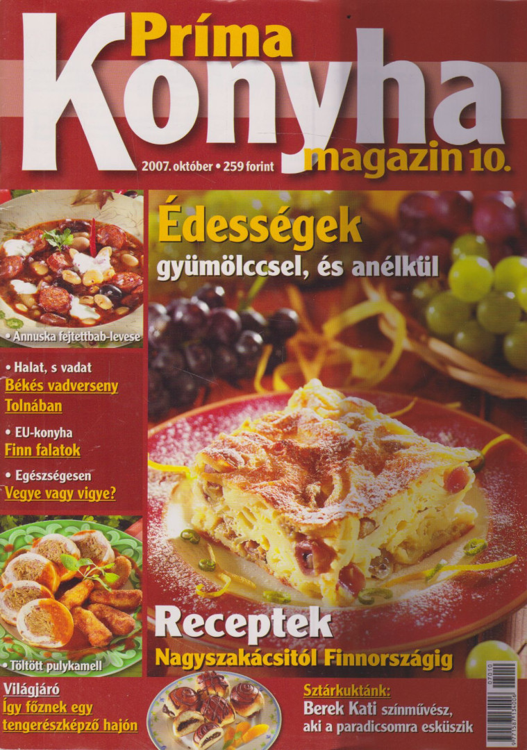 Hargitai György - Príma Konyha magazin 2007. október [antikvár]